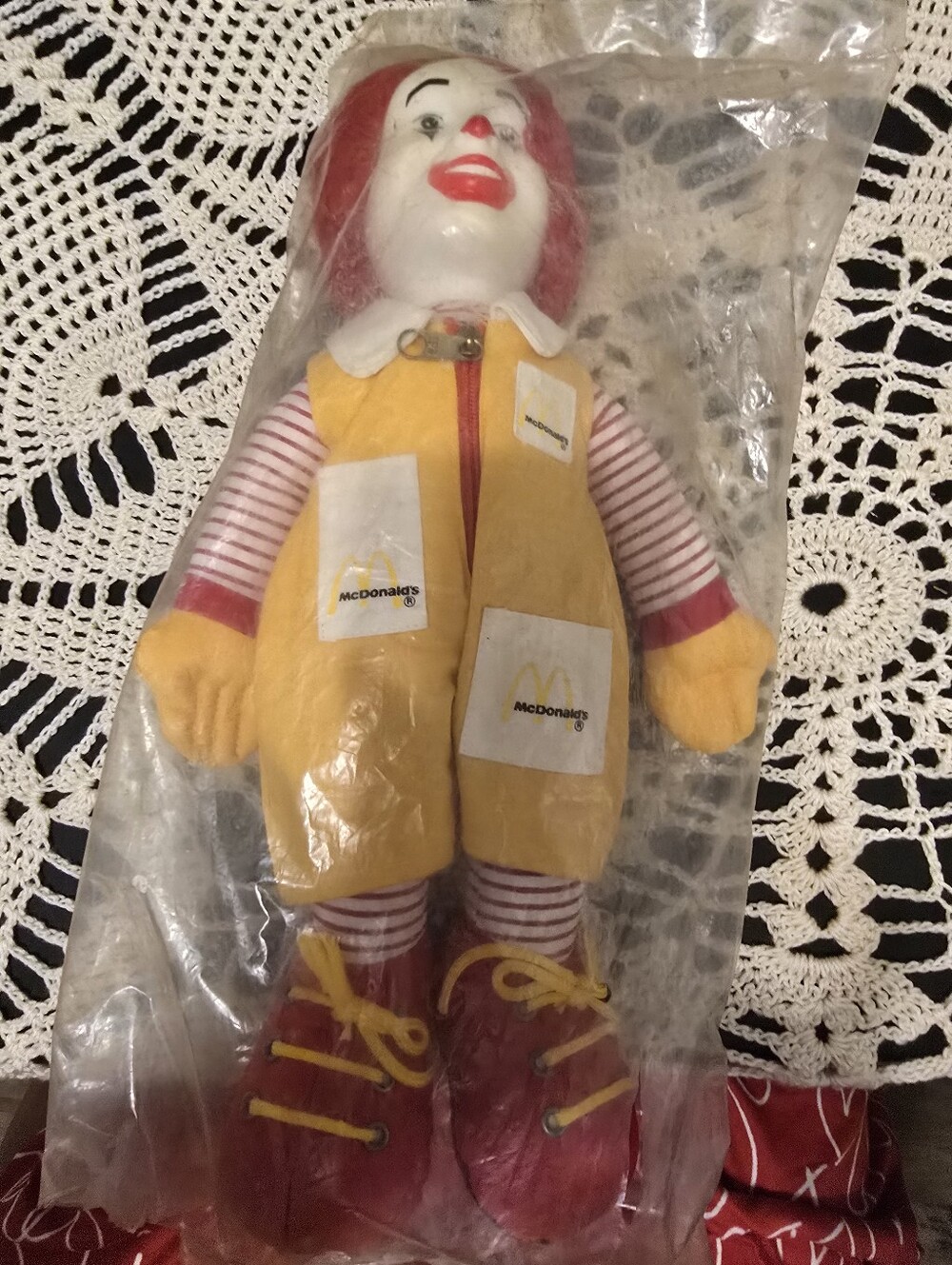 Vintage McDonald's Red and Yellow Clown Doll